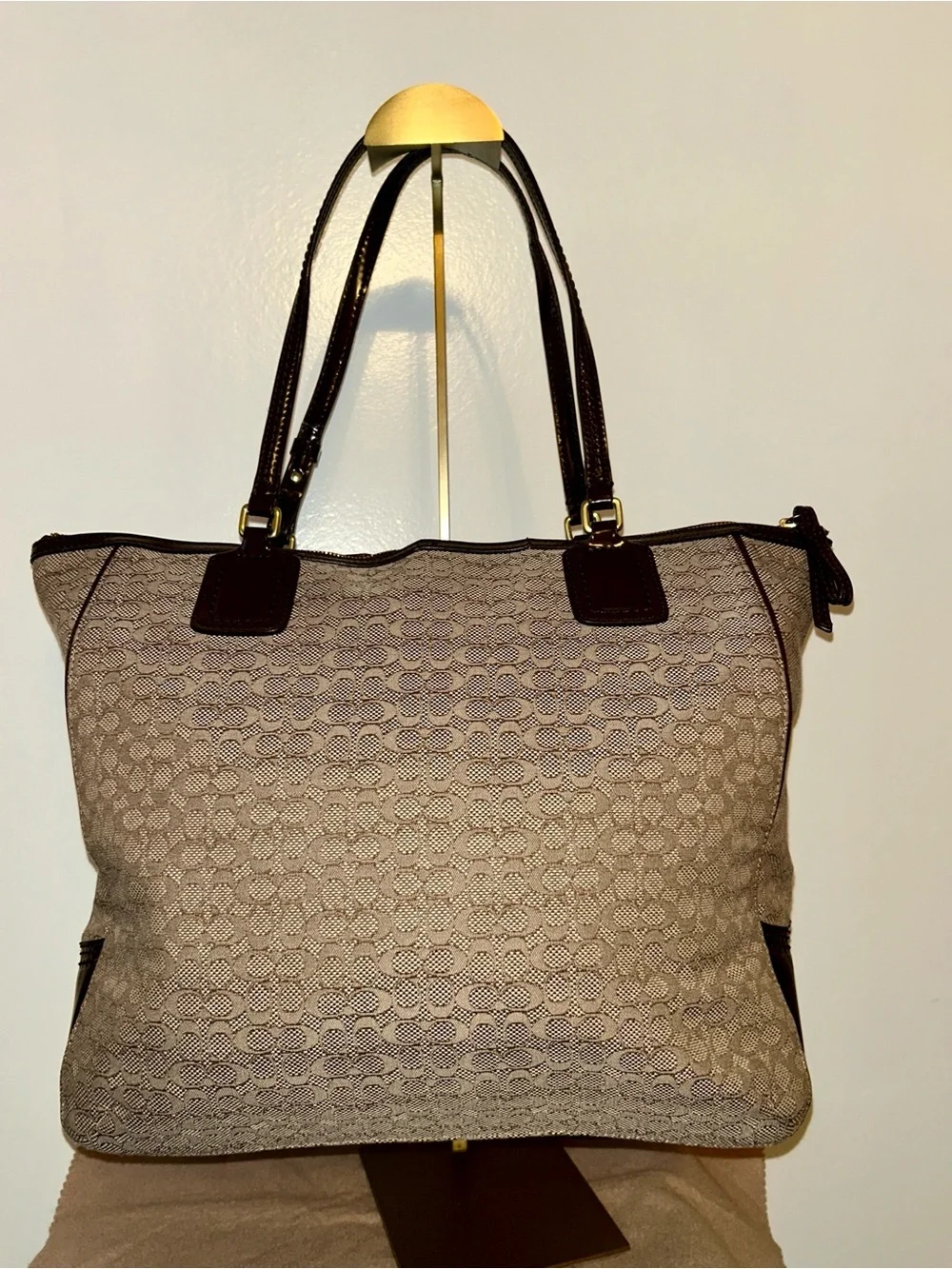Coach Poppy Signature C Oxford Tote. Y2K Era with Original hang tags